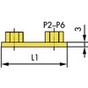 Plaques à souder plaque standard P pour colliers série standard 36mm pour C2
